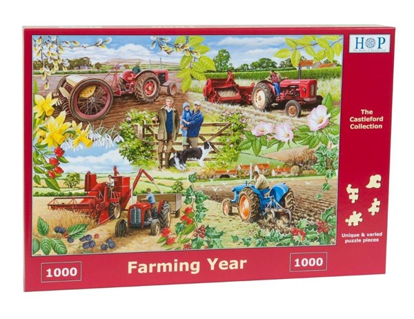 The House of Puzzles (4005) - "Farming Year" - 1000 pieces puzzle