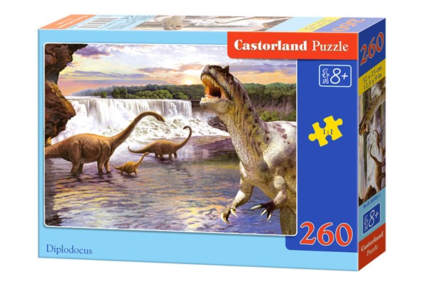Castorland (B-26999) - "Dinosaurs, Diplodocus" - 260 pieces puzzle