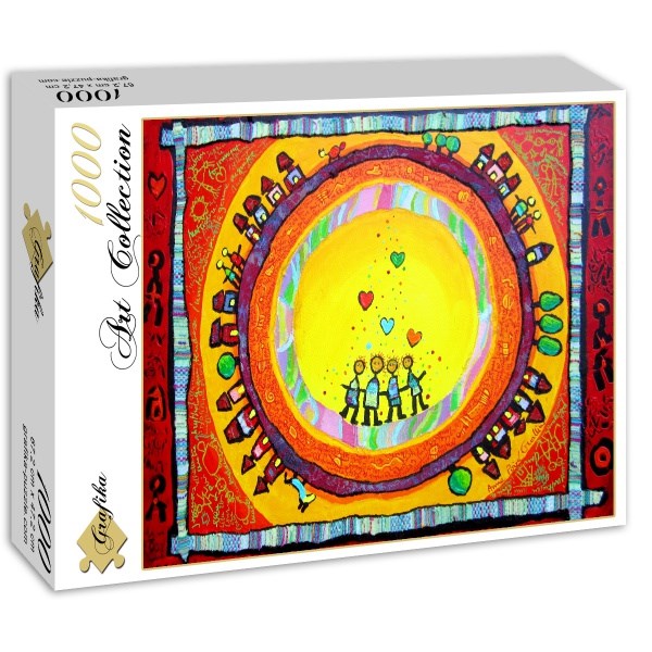 Grafika (00659) - Anne Poire, Patrick Guallino: "Portrait de Famille" - 1000 pieces puzzle