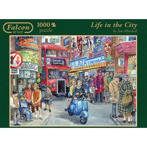 Jumbo (11090) - Jim Mitchell: "Life in the City" - 1000 pieces puzzle