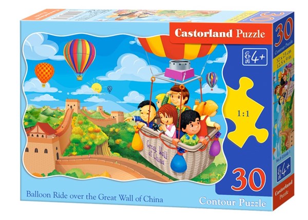 Castorland (B-03648) - "Balloon Ride over the Grat Wall of China" - 30 pieces puzzle