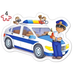 Castorland (B-005055) - "Exciting Jobs" - 3 4 6 9 pieces puzzle