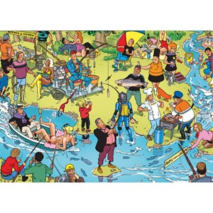 PuzzelMan (119) - Willems Wereld: "Fishing" - 1000 pieces puzzle