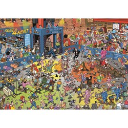 Jumbo (19060) - Jan van Haasteren: "The Roller Disco" - 1000 pieces puzzle