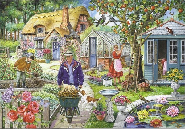 The House of Puzzles (2391) - "Find the Differences No.1, In The Garden" - 1000 pieces puzzle
