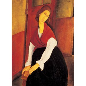 Eurographics (6000-1501) - Amedeo Modigliani: "Jeanne Hebuterne in Red Shawl" - 1000 pieces puzzle