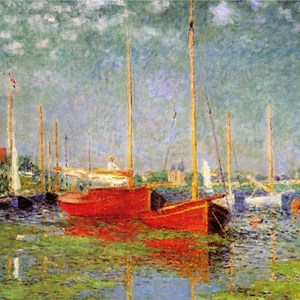 Puzzle Michele Wilson (Z47) - Claude Monet: "The Red Boats" - 30 pieces puzzle