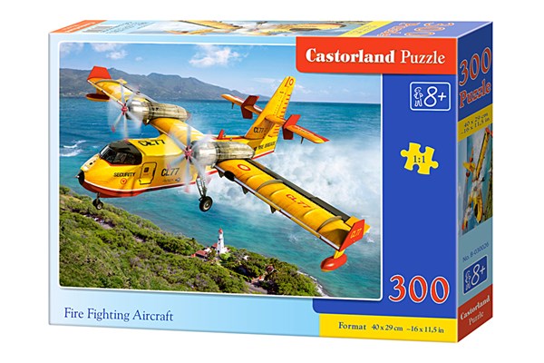 Castorland (B-030026) - "Fire Fighting Aircraft" - 300 pieces puzzle