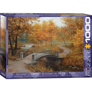Eurographics (6000-0979) - Eugene Lushpin: "Autumn in an Old Park" - 1000 pieces puzzle