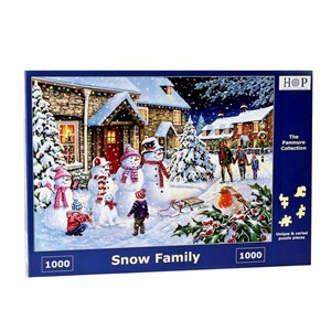 The House of Puzzles (4258) - "Snow Family" - 1000 pieces puzzle