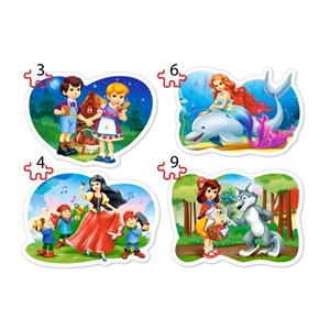 Castorland (B-005062) - "Fairytales Friends" - 3 4 6 9 pieces puzzle