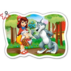 Castorland (B-005062) - "Fairytales Friends" - 3 4 6 9 pieces puzzle