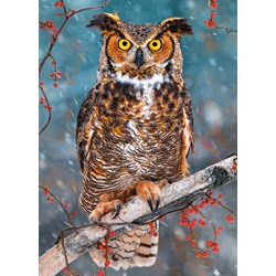 Castorland (B-27347) - "Great Horned Owl" - 260 pieces puzzle
