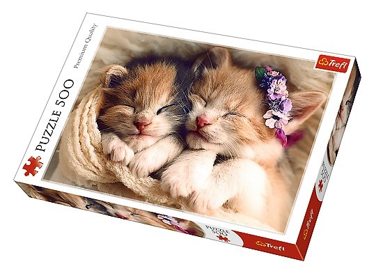 Trefl (37271) - "Sleeping kittens" - 500 pieces puzzle