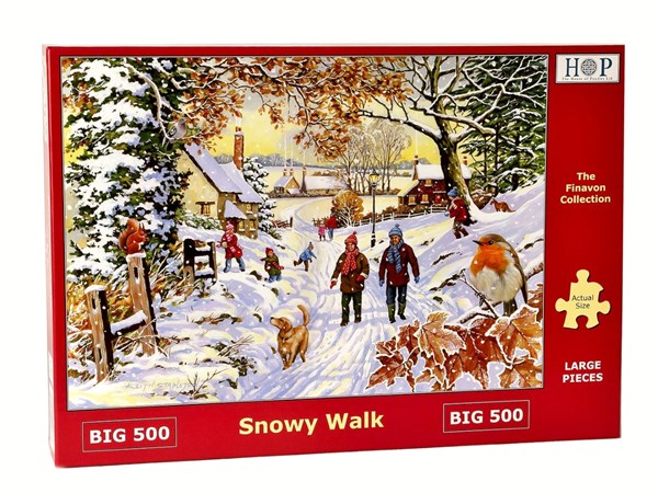 The House of Puzzles (4388) - "Snowy Walk" - 500 pieces puzzle