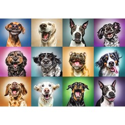 Trefl (10462) - "Funny Dog Portraits" - 1000 pieces puzzle