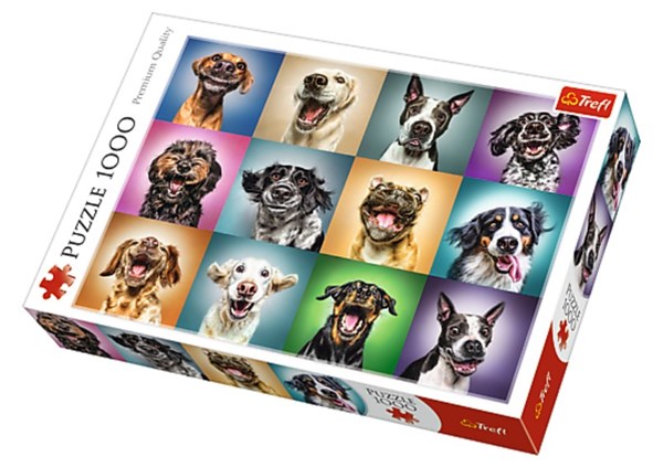 Trefl (10462) - "Funny Dog Portraits" - 1000 pieces puzzle
