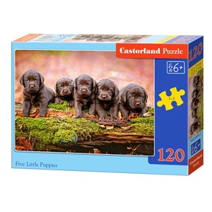 Castorland (B-13418) - "Puppies" - 120 pieces puzzle