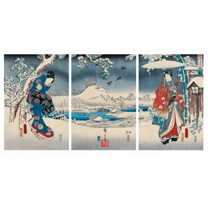 Puzzle Michele Wilson (A541-2500) - Utagawa (Ando) Hiroshige: "Genji" - 2500 pieces puzzle