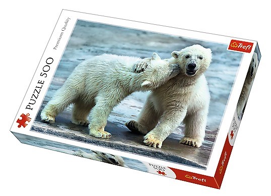 Trefl (37270) - "Polar bears" - 500 pieces puzzle