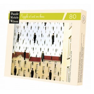 Puzzle Michele Wilson (A550-80) - Rene Magritte: "Golconde, 1953" - 80 pieces puzzle