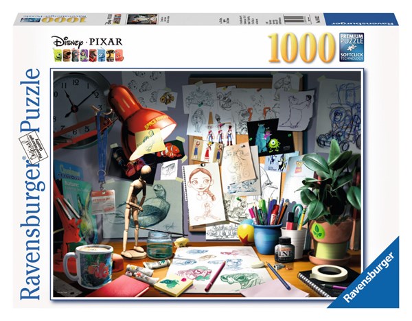 Ravensburger (19432) - "The Artist's Desk" - 1000 pieces puzzle