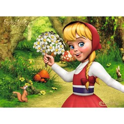 Ravensburger (07055) - "Your girlfriends from the Efteling" - 12 14 20 24 pieces puzzle