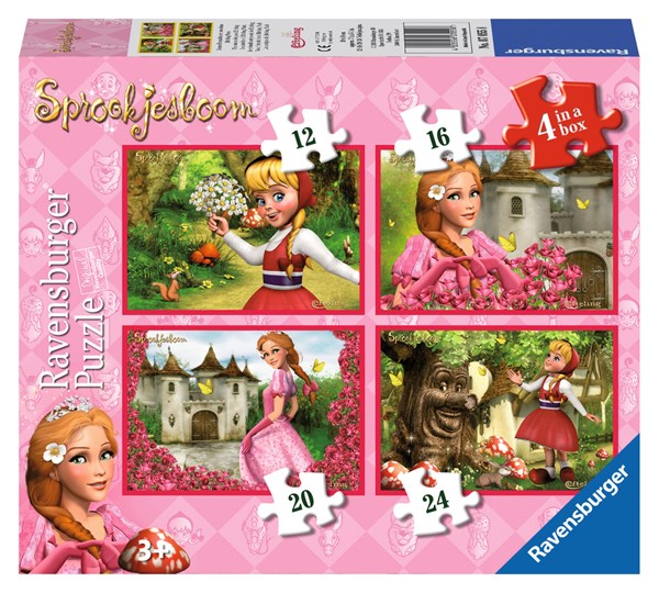 Ravensburger (07055) - "Your girlfriends from the Efteling" - 12 14 20 24 pieces puzzle