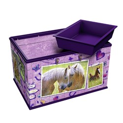 Ravensburger (12072) - "Horses, Storage box" - 216 pieces puzzle