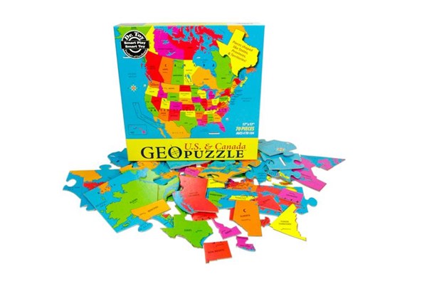 Geo Toys (GEO 104) - "United States & Canada" - 70 pieces puzzle