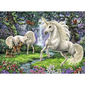 Ravensburger (12838) - "Mystical Unicorns" - 200 pieces puzzle