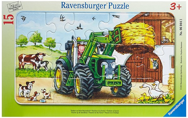 Ravensburger (06044) - "Tractor on the Farm" - 15 pieces puzzle