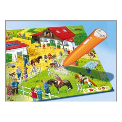 Ravensburger (005482) - "Tiptoi Equestrian Center" - 100 pieces puzzle
