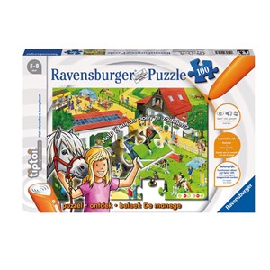 Ravensburger (005482) - "Tiptoi Equestrian Center" - 100 pieces puzzle