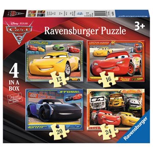 Ravensburger (06894) - "Cars 3" - 12 16 20 24 pieces puzzle