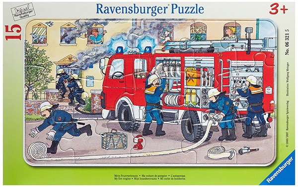 Ravensburger (06321) - "Child with Fireman Car" - 15 pieces puzzle