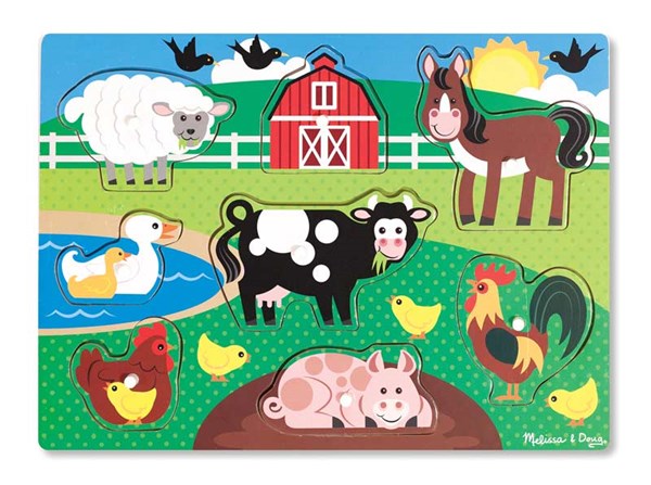 Melissa and Doug (9050) - "Farm" - 8 pieces puzzle