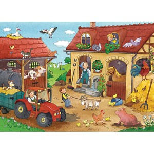 Ravensburger (07560) - "Working on the Farm" - 12 12 pieces puzzle