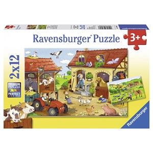 Ravensburger (07560) - "Working on the Farm" - 12 12 pieces puzzle