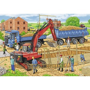Ravensburger (07589) - "Busy Construction Site" - 12 pieces puzzle