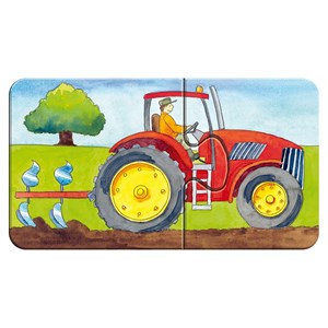 Ravensburger (07333) - "On the farm" - 2 pieces puzzle