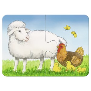 Ravensburger (06953) - "Lovable Farmers" - 2 4 6 8 pieces puzzle