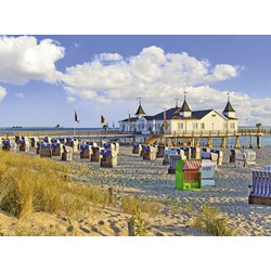 Ravensburger (13652) - "Beach Baskets In Ahlbeck" - 500 pieces puzzle