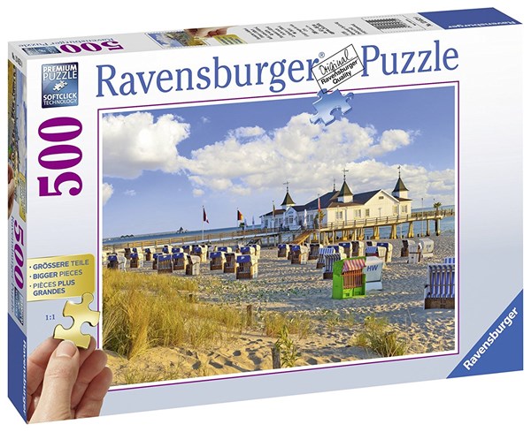 Ravensburger (13652) - "Beach Baskets In Ahlbeck" - 500 pieces puzzle