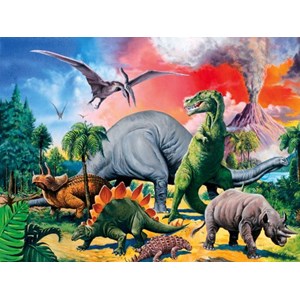 Ravensburger (10957) - "Dinosaurs" - 100 pieces puzzle