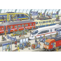 Ravensburger (09191) - "Busy Train Station" - 24 pieces puzzle