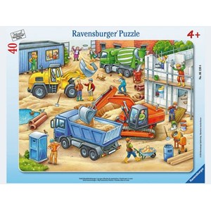 Ravensburger (06120) - "Large Construction Vehicles" - 40 pieces puzzle