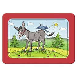 Ravensburger (61341) - "Donkey, Sheep And Goat" - 6 pieces puzzle