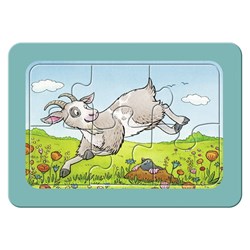 Ravensburger (61341) - "Donkey, Sheep And Goat" - 6 pieces puzzle