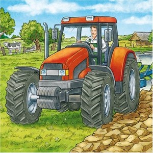 Ravensburger (93885) - "Agricultural machinery" - 49 pieces puzzle